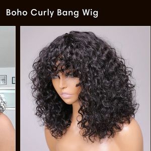 Gorgius Boho wave rectangular scalp HD Lace wig